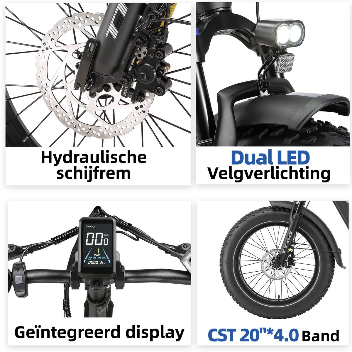 Sencycle Europe Sp. z o.o. TTGO F6 Boost Elektrische Fiets - 48V18Ah Lithium Accu - 20×4.0 inch Fatbike Banden thumbnail 3