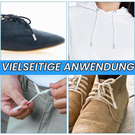 Set van 60 metalen kordelstopper voor schoenen en kleding, 4 kleuren — afbeelding 4