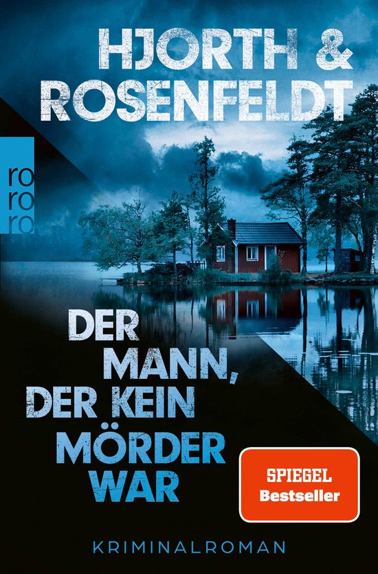Boekomslag van 'Der Mann, der kein Mörder war' met op de voorgrond de tekst 'Der Mann, der kein Mörder war' en op de achtergrond een huisje aan een meer.