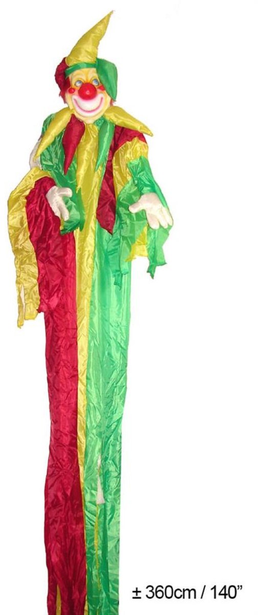 Decoratie Carnaval Limburg Clown Hangend 360 cm