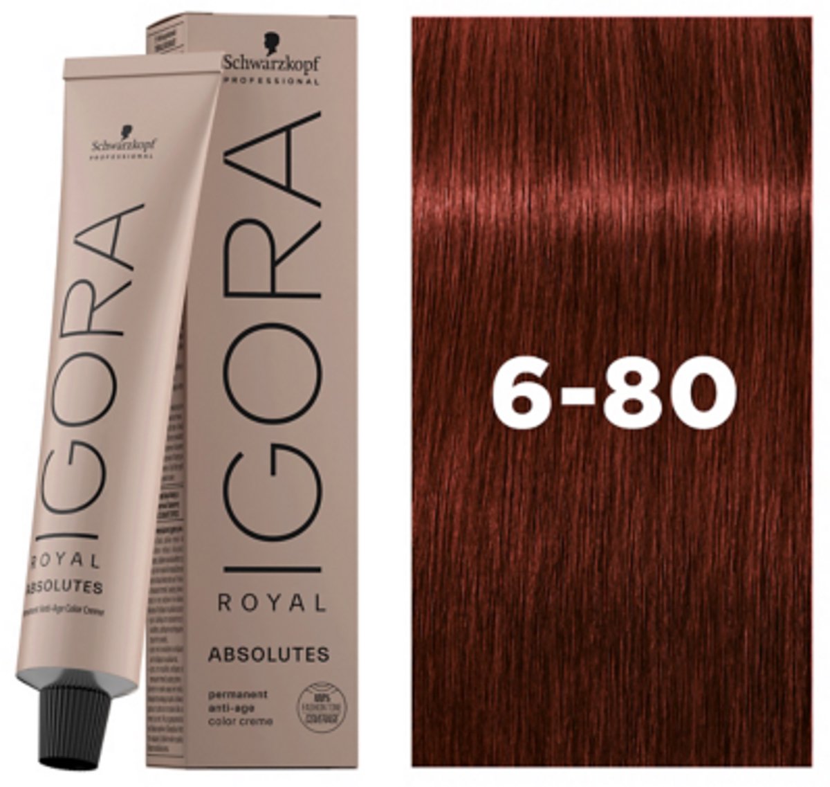 Schwarzkopf Professional Igora Royal Absolutes 6-80 Blonde Dark Red Natural 60ml