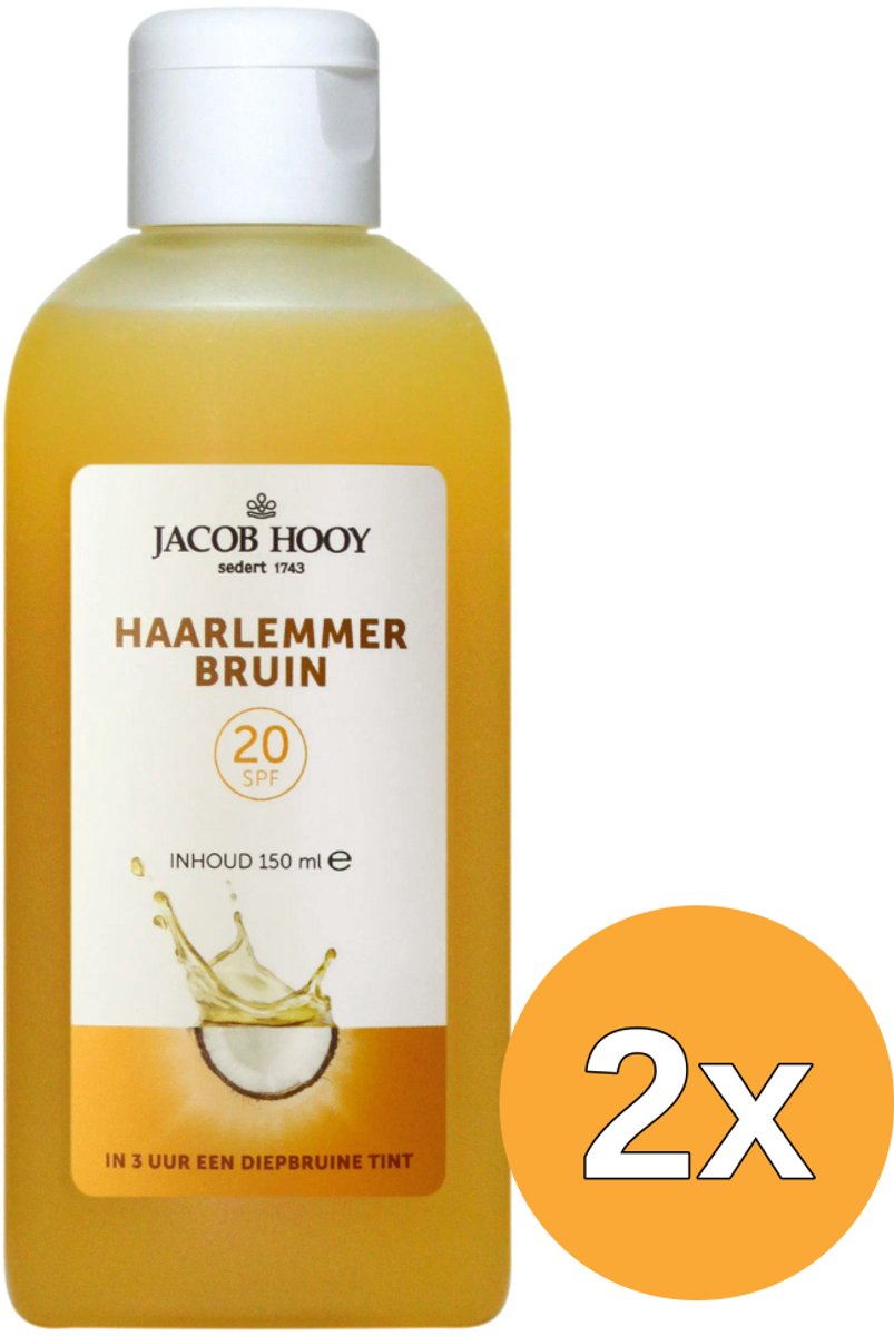 2x Jacob Hooy Haarlemmerbruin SPF 20 (150 ml)