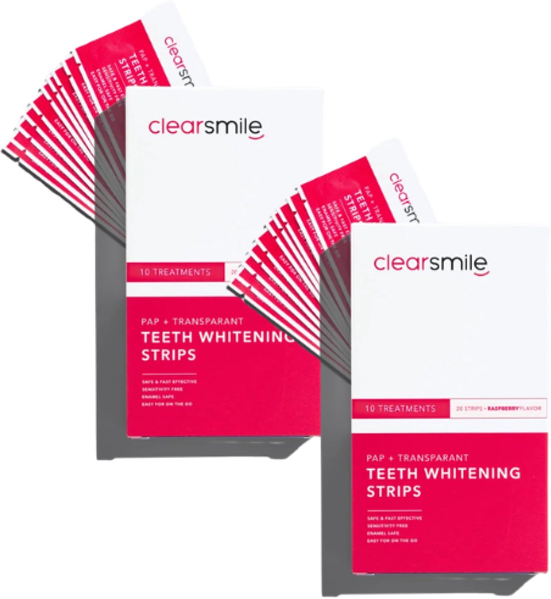 2x Clearsmile PAP+ Transparant Whitening Strips - 10 Treatments