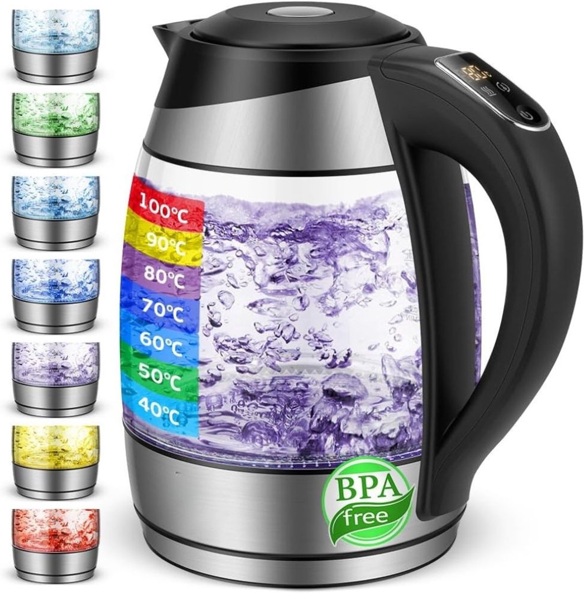 Zavio® Waterkoker met Temperatuurregeling - Heetwaterdispenser - Waterkoker RVS