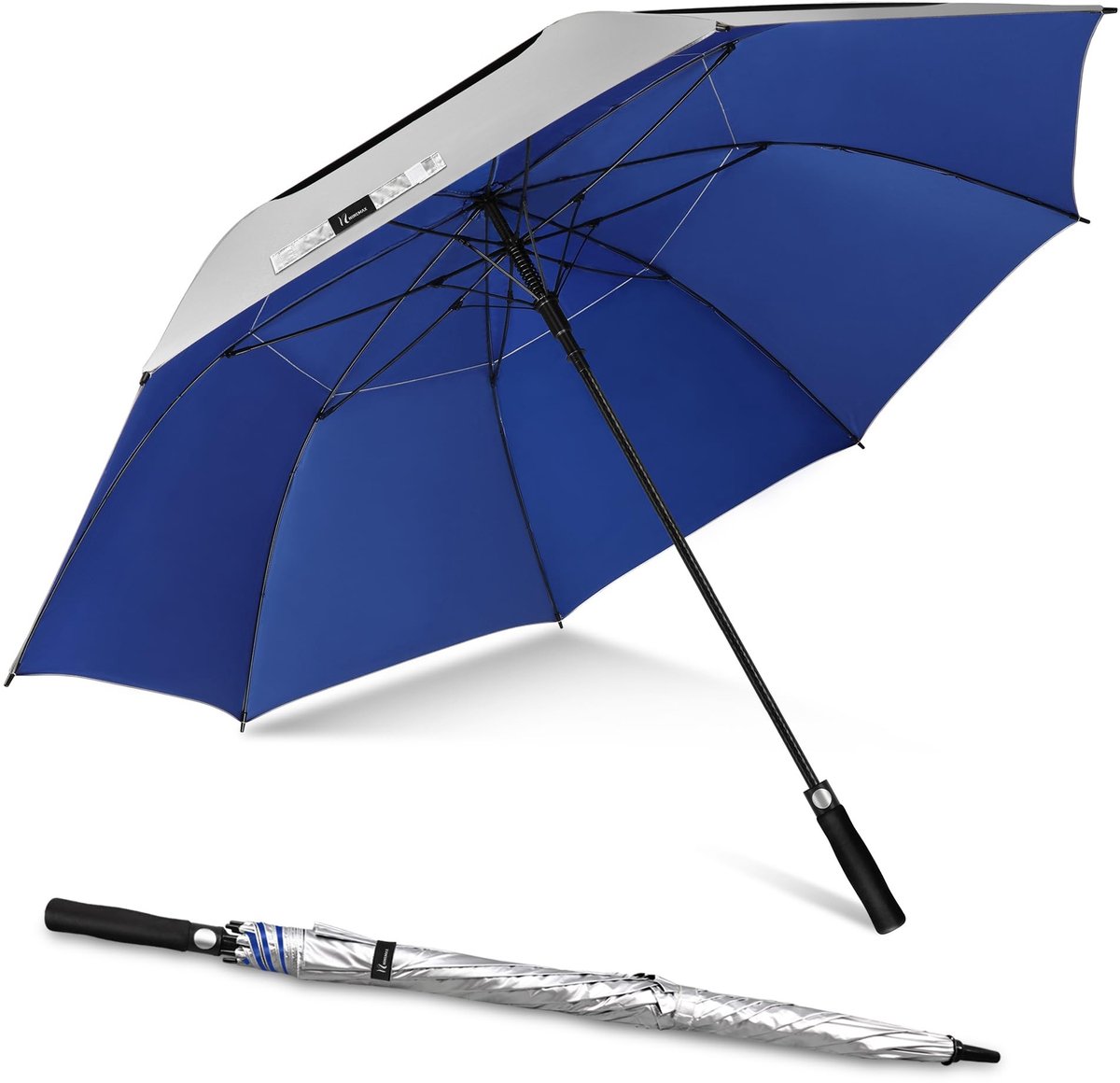 Solidchoice - Winddichte Golfparaplu van 51 Inch met UV-Bescherming