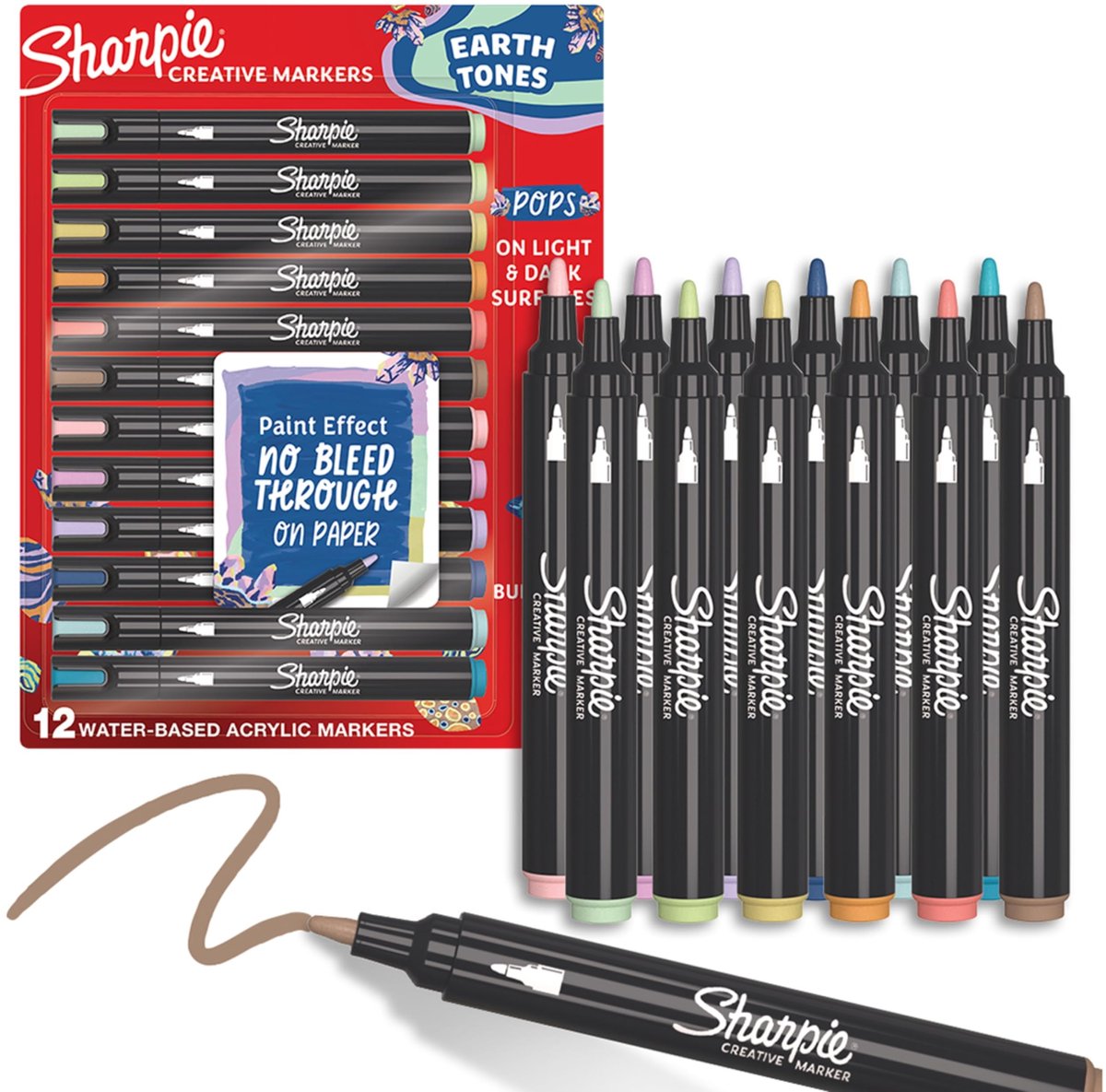Solidchoice - Creatieve Acrylverf Marker Set met 12 Kleuren