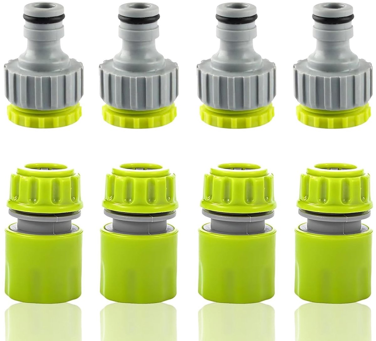 Solidchoice - 8 Delige Tuinslang Aansluitset met Kranen