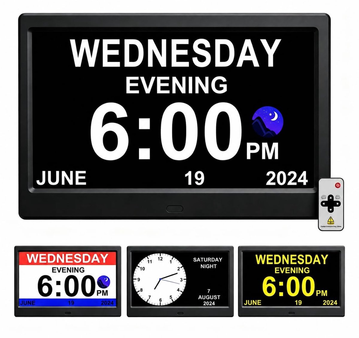 Solidchoice - Extra Grote Digitale Alarmklok met Dimbare Verlichting