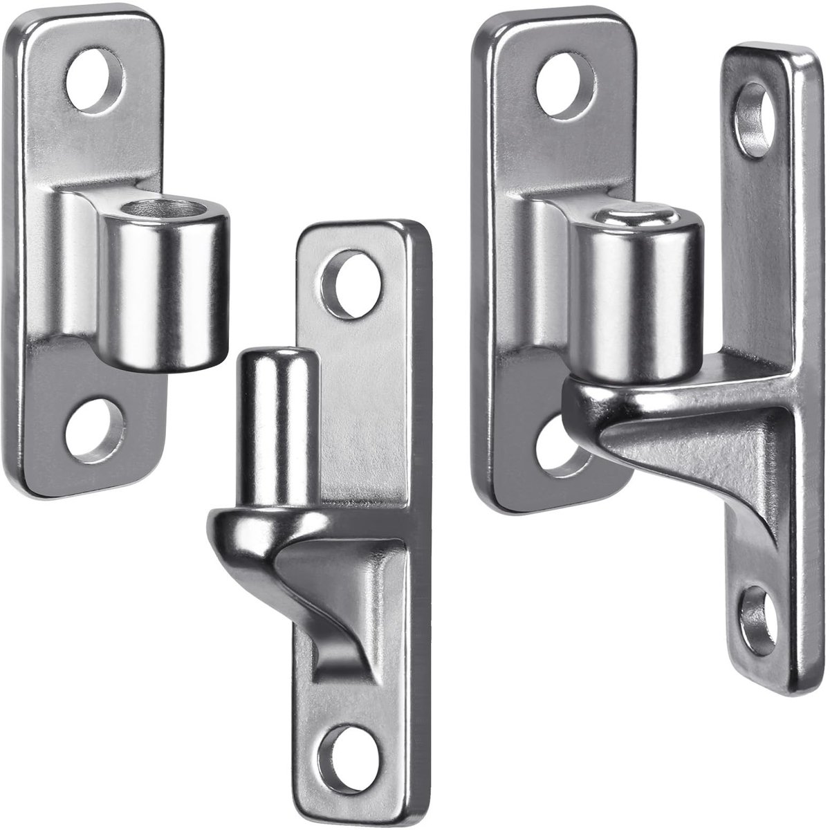 Solidchoice - RVS Poort Scharnieren Set van 2 voor Houten Hekken