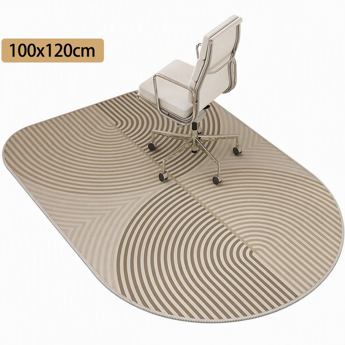 TEKROA® Vloerbeschermers - 100 x120 cm - Bureaustoelmat- Vloermat - Antislip - Geluiddempend – Stoelmat Bureau – Vloermat voor harde vloeren