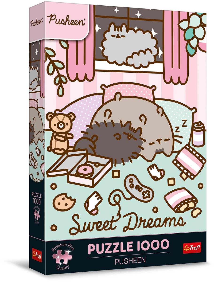 Solidchoice - Puzzel met 1000 Stukjes van Pusheen voor Volwassenen en Kinderen