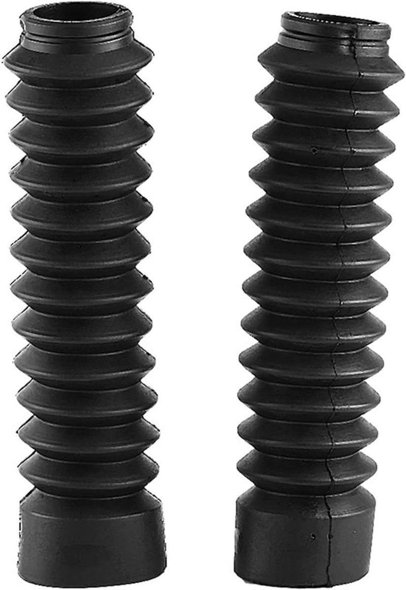 Vork Cover - Motorfiets Voorvork Cover 205x42mm - Slobkousen Gators Laarzen Schokdempende Stofkap - Zwart