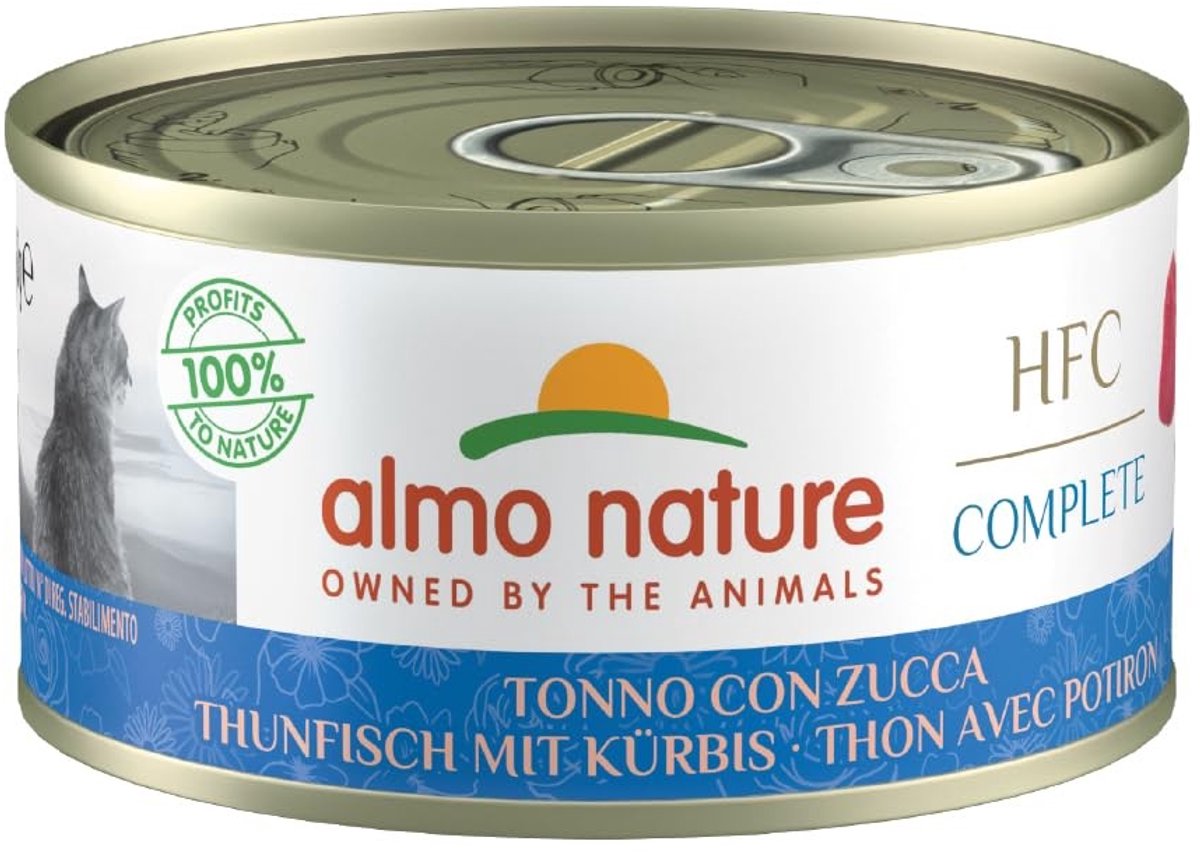 Solidchoice - HFC Compleet Natvoer voor Katten met Tonijn en Pompoen, 24 x 70g