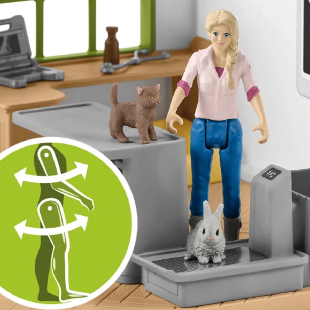 schleich FARM WORLD Speelfigurenset - Dierenartsbezoek op de Boerderij - Kinderspeelgoed voor Jongens en Meisjes - 3 tot 8 jaar - 12 Onderdelen - 42503 — afbeelding 10