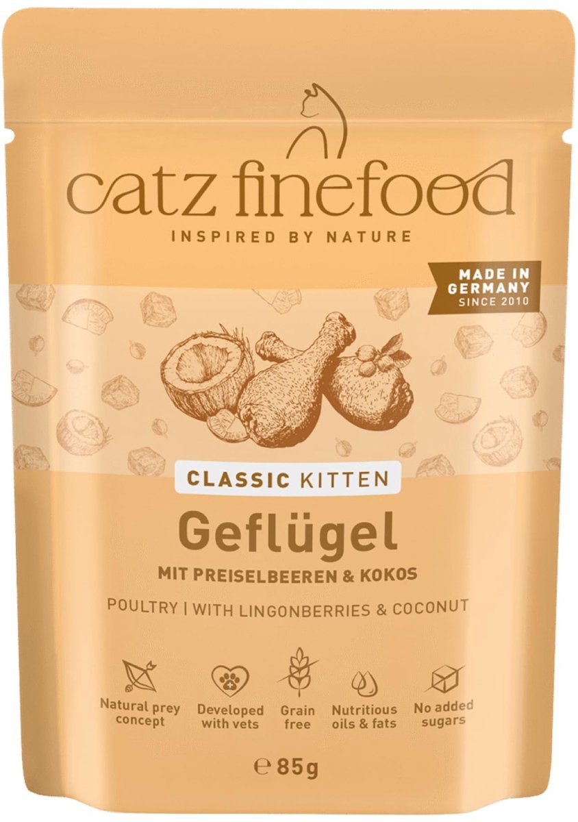 Solidchoice - Natvoer voor Kitten met Vlees, Graanvrij, 16 x 85 g