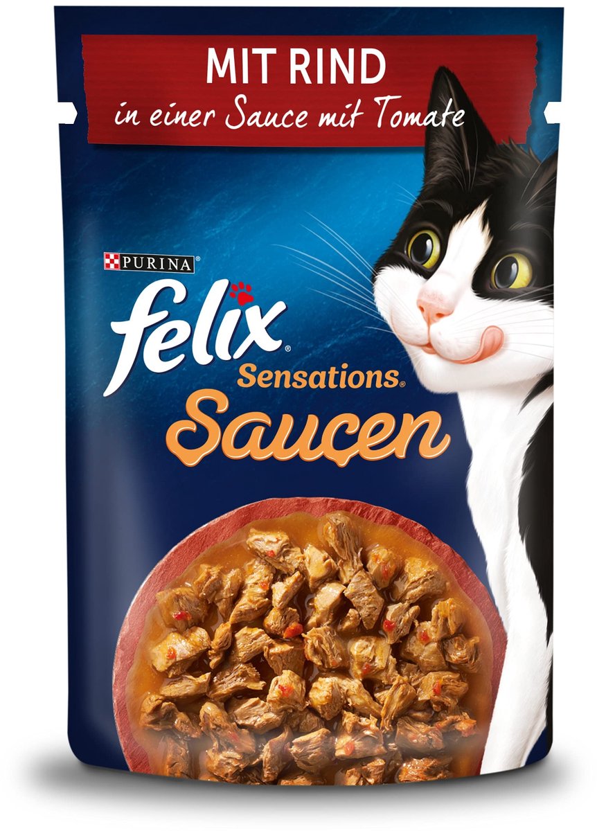 Solidchoice - Natvoer met Rundvlees en Tomaten in Saus voor Katten