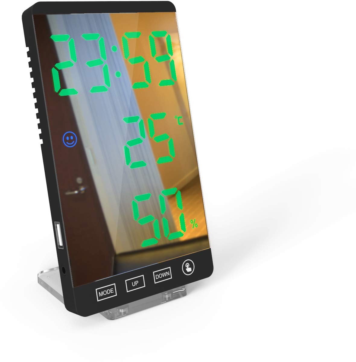 Solidchoice - Digitale Thermometer en Hygrometer Alarmklok met Groot LED Scherm