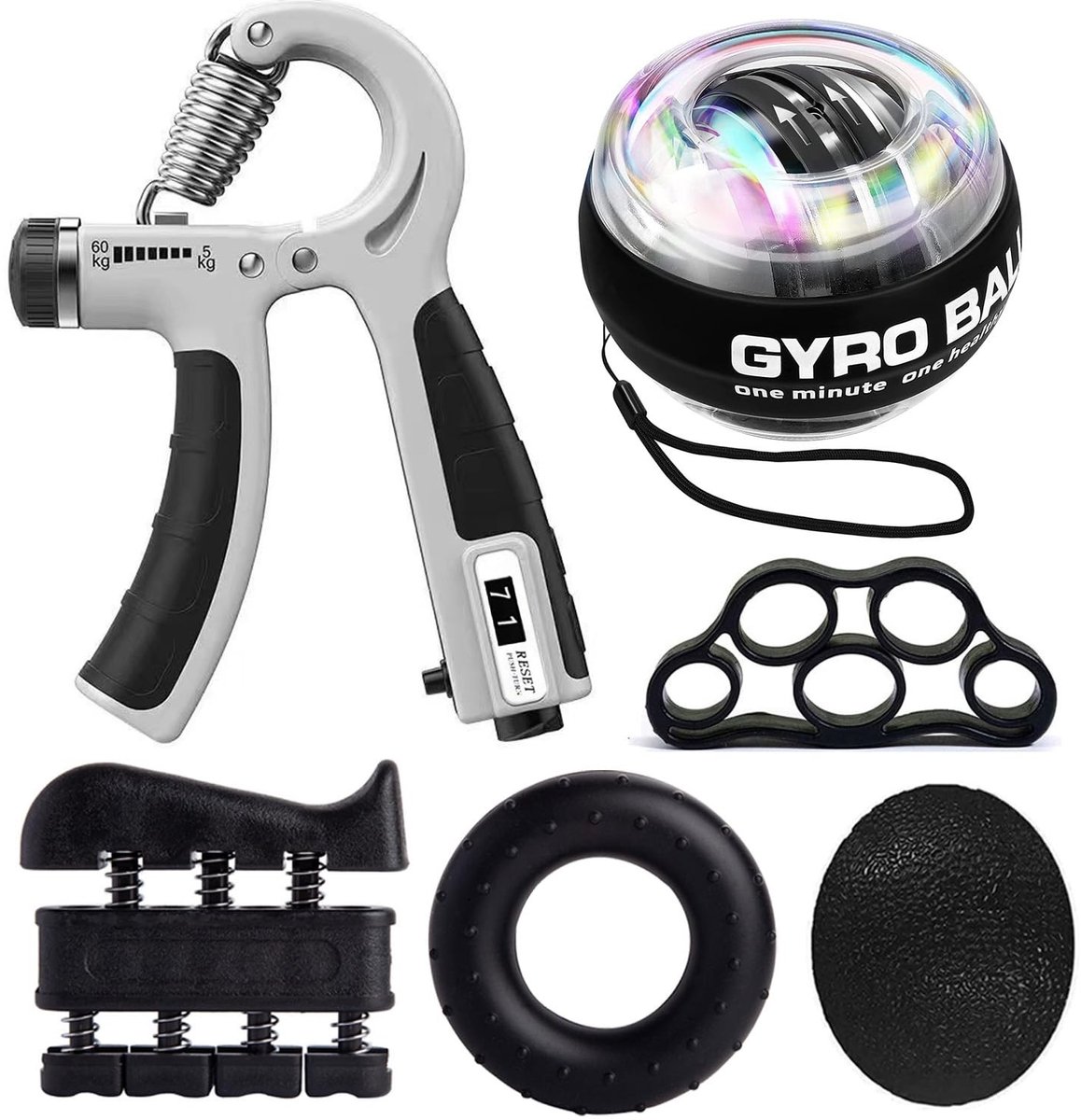Solidchoice - Grip Kracht Trainer Set met 6 Onderdelen