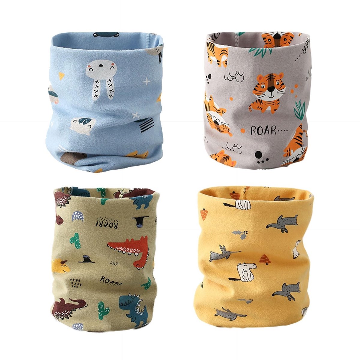 Solidchoice - Set van 4 Multifunctionele Baby Sjaals voor de Winter