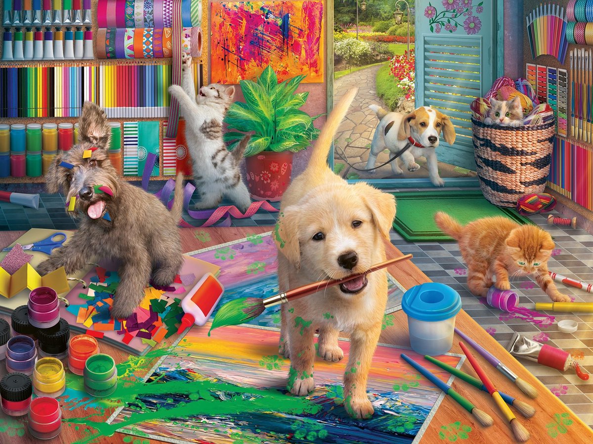 Solidchoice - Ravensburger Puzzel Animal Artists met 750 Stukken