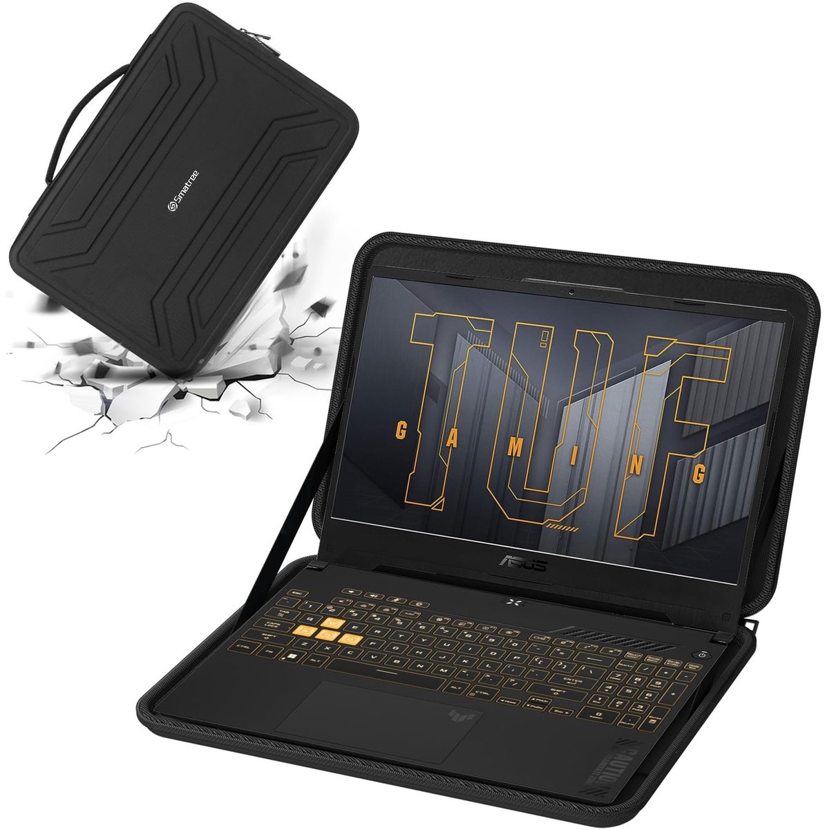 Solidchoice - Hard Laptop Sleeve voor 15.6 inch Gaming Laptops, Anti-Shock Bescherming