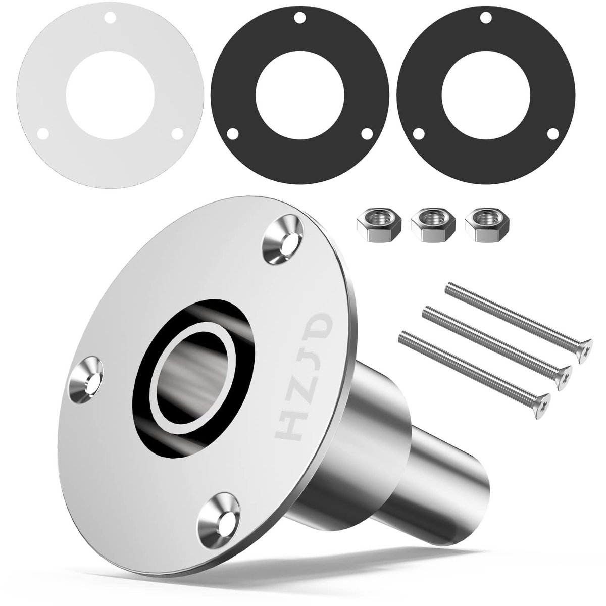 Solidchoice - 24mm Doorvoeruitlaat Verstelbare Fitting RVS voor Dieselverwarmers