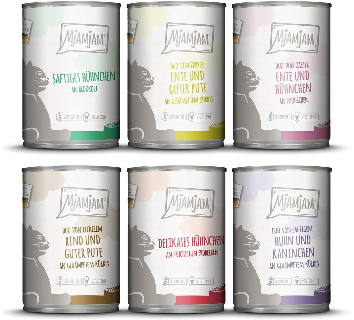 Solidchoice - Premium Natvoer voor Katten, Mix Pack, 6 x 400 g, Graanvrij