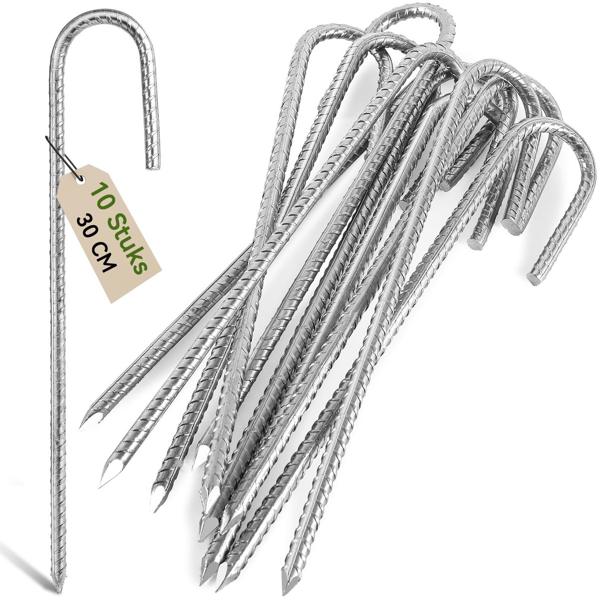 Solidchoice - 30cm Heavy Duty Grondpinnen voor Trampolines en Tenten