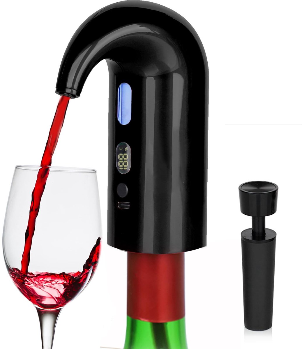 Solidchoice - Elektrische Wijnschenker met Aerator en Type C Aansluiting