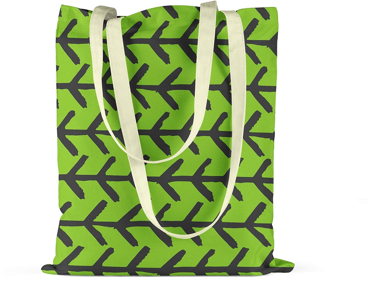 Solidchoice - Herbruikbare Boodschappentas van Canvas met Handvatten 34x40 cm