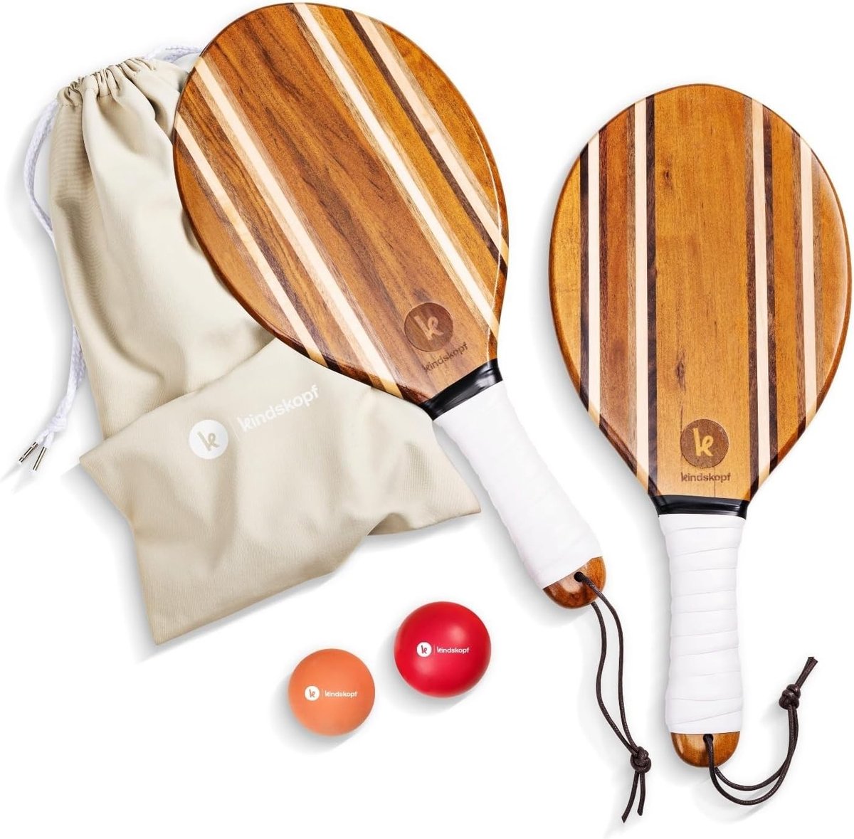 Premium Beach-Bat Set - Hout - Handgemaakt - Voor Beginners en Gevorderden
