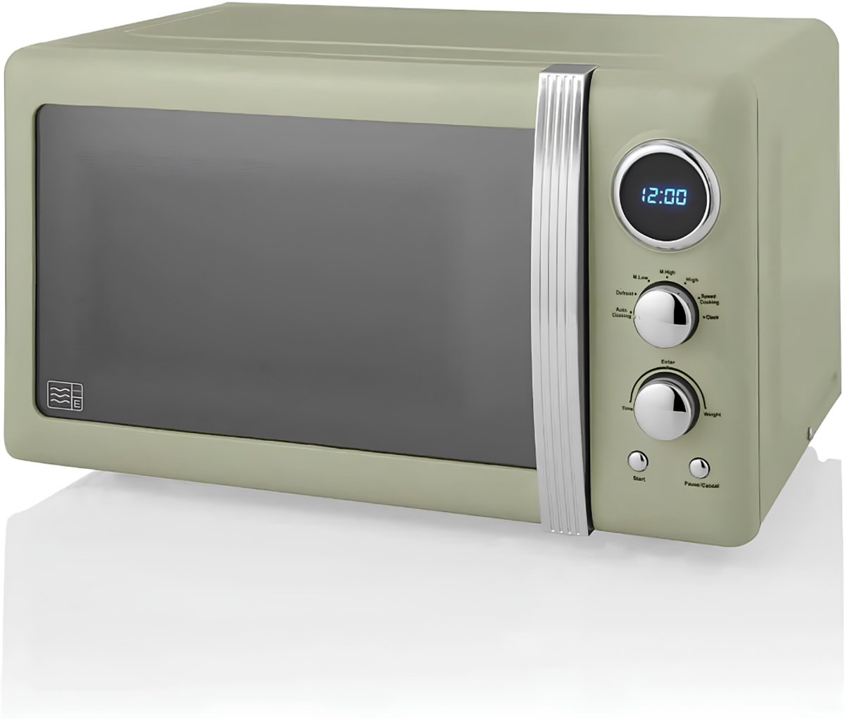 SNJY® Magnetron Vrijstaand - Microgolf - Microwave - 5 Standen - 20 Liter - 32D x 44B x 26H cm - 800 W - Groen
