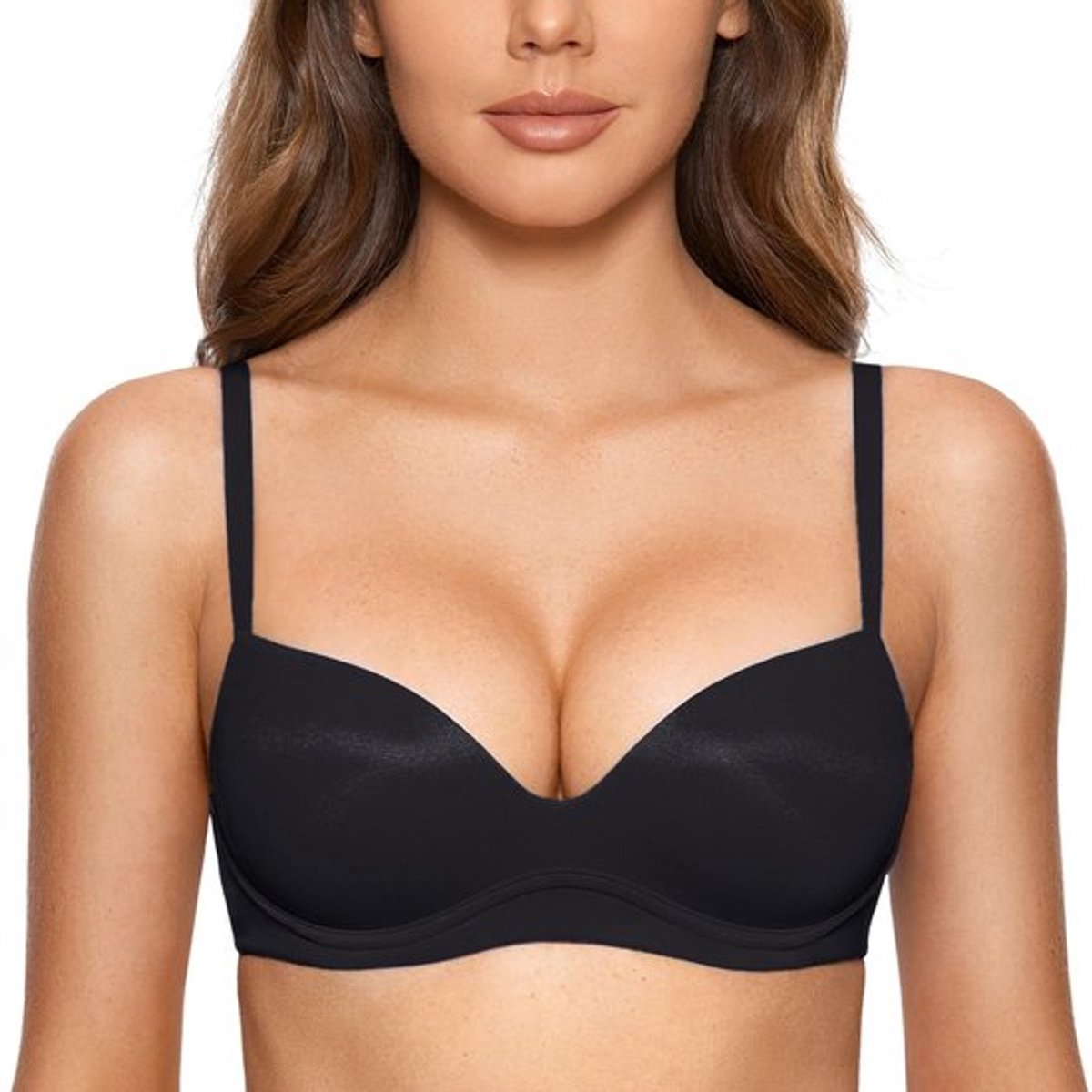 Push Up BH - Draadloze Comfort - Diep Decolleté - Gevoerde Dames BH - Perfect voor Elke Dag - Geschikt voor Dames - Model 6942129108912