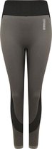 FitProWear Naadloze Sportlegging Milano Dames - Grijs/Zwart - Maat XXS  - Sportkleding - Legging - Sportlegging - Stretch - Stretch Legging - Polyamide / Polyester - Sportbroek  -