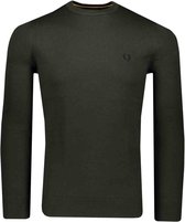 Fred Perry Trui Groen Getailleerd - Maat XS - Heren - Herfst/Winter Collectie - Wol;Katoen