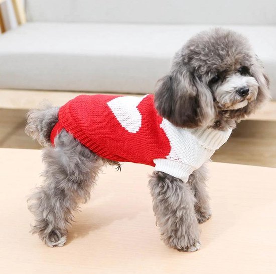 Krachtig Ongelofelijk Conserveermiddel Trui Hond - Voor hele kleine diertjes! | Rood | Hart | Warme trui voor  Honden |... | bol.com