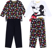 2x Mickey DISNEY zwart-witte pyjama 5-6 jaar 116 cm