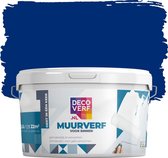 Decoverf muurverf mat, Koningsblauw, 2.5L