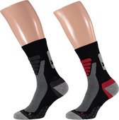 X-treme Walking | Wandel sokken | Multi Black | 2-Pack, Maat 39/42