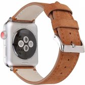 Luxe Lederen Armband Bandje Geschikt Voor Apple Watch Series 1/2/3/4/5/6//7/SE 38/40/41 mm Horloge - 38mm/40mm/41mm iWatch Sportband Armband Polsband Strap Band - Sport Watchband -
