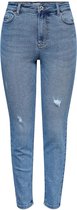 Only Jeans Onlcatwalk  Hw Mom Ank Dest Dnm Pim 15237204 Light Medium Blue Denim Dames Maat - W28 X L32