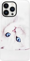 ADEL Siliconen Back Cover Softcase Hoesje voor iPhone 13 Pro - Katten