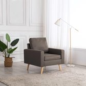 Fauteuil taupe stof 77x71x80 cm