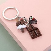 Chocolade - Sleutelhanger - Keychain - Volwassenen - Kinderen - Cadeau- Kado -