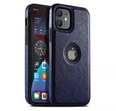 Hoesje Iphone 12/Pro  van leer – Blauw