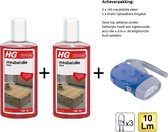 HG meubelolie eiken  - 2 stuks + Knijpkat/Zaklamp