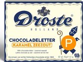 Droste Chocolade Letter Melk Karamel Zeezout 135 gram - Letter P