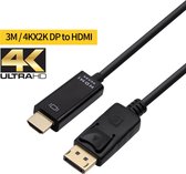 DisplayPort Naar HDMI - 3 Meter Kabel 4K / 1080 P - DP Male Naar HDMI Male