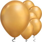Qualatex ballonnen CHROME goud 25 stuks