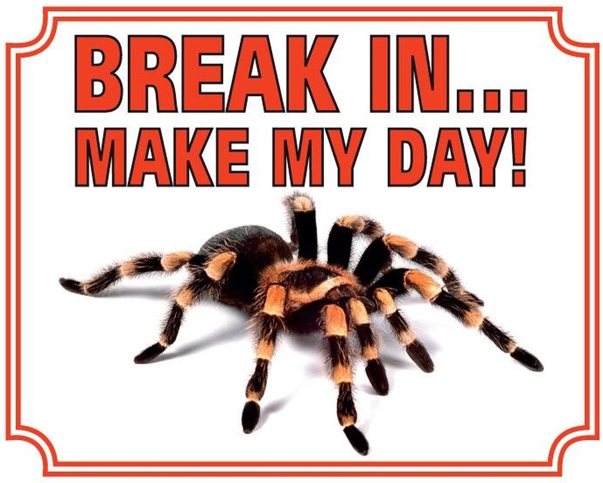Bol.com Waakbord 63 Tarantula - 20x25cm aanbieding